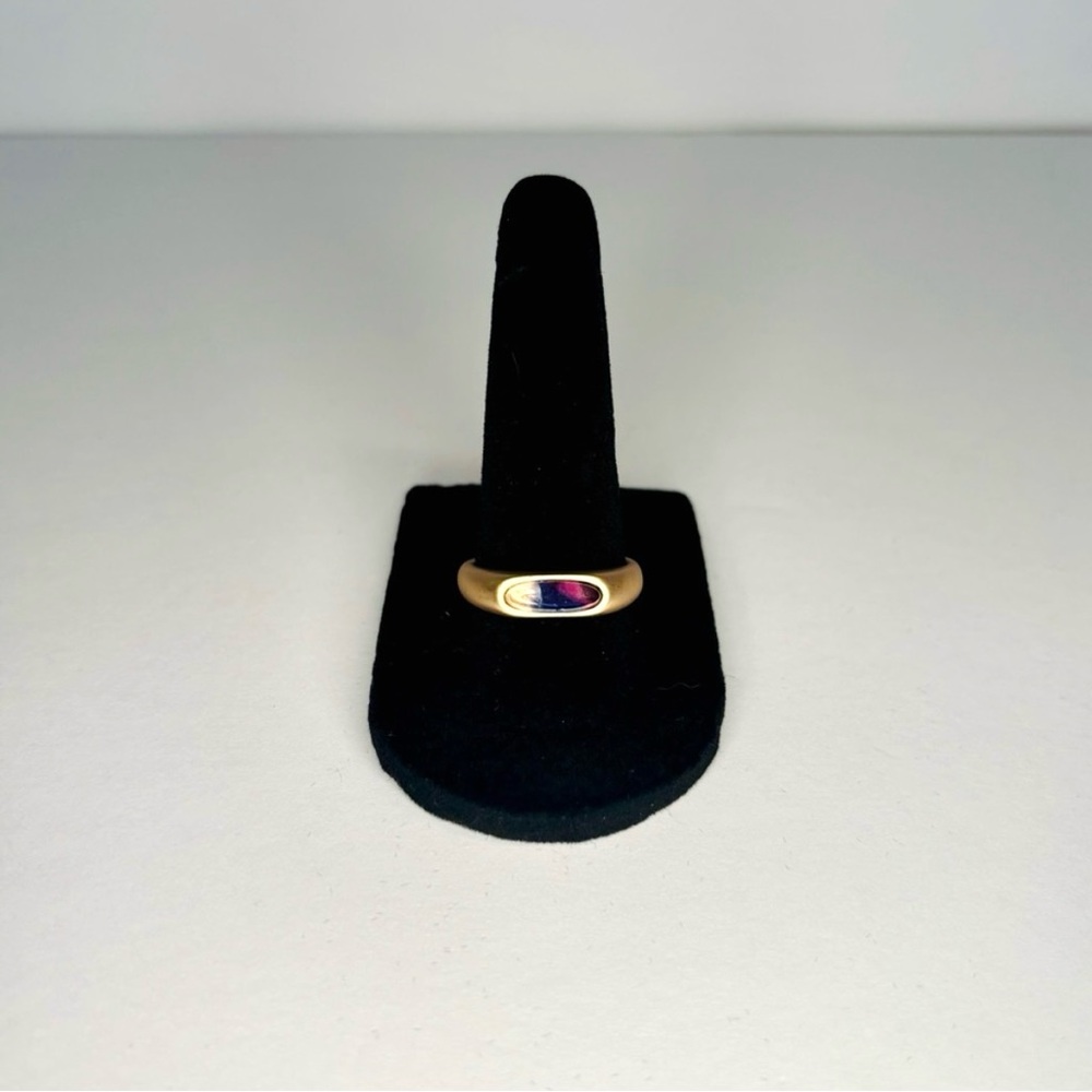 Multi-colored gold-tone ring - Picture 6 of 6